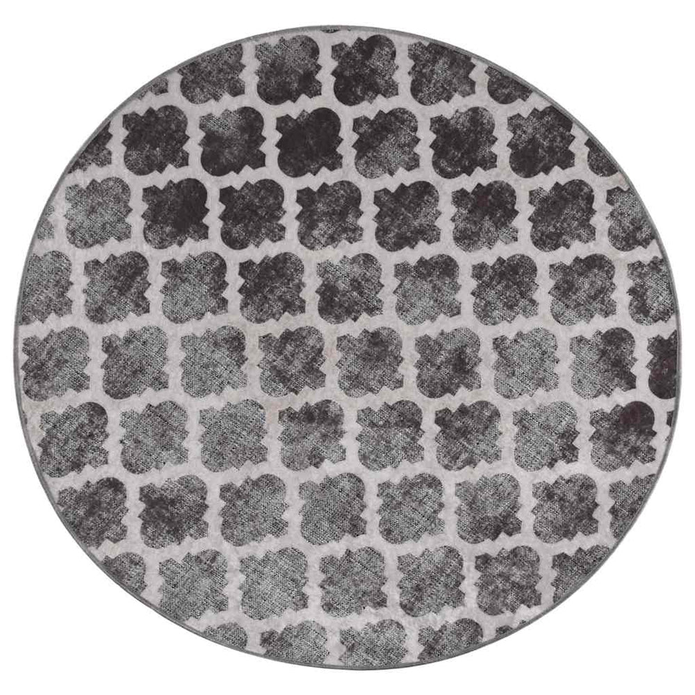 vidaXL Washable Rug Multicolour φ120 cm