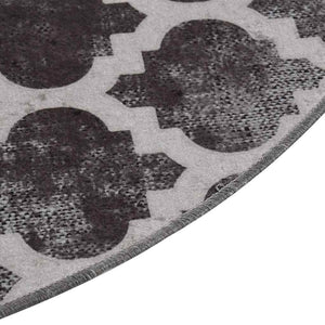 vidaXL Washable Rug Multicolour φ120 cm