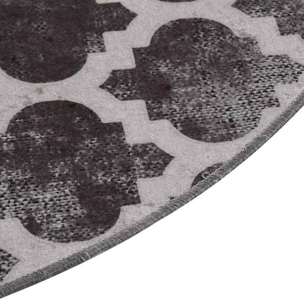 vidaXL Washable Rug Multicolour φ120 cm