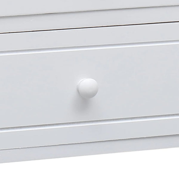 vidaXL TV Cabinet White 108x30x40 cm Solid Paulownia Wood