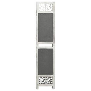 vidaXL 3-Panel Room Divider Grey 105x165 cm Fabric