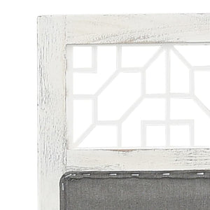 vidaXL 3-Panel Room Divider Grey 105x165 cm Fabric
