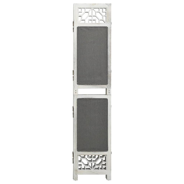 vidaXL 6-Panel Room Divider Grey 210x165 cm Fabric