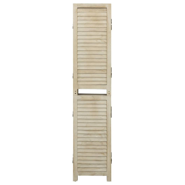 vidaXL 6-Panel Room Divider 210x165 cm Solid Paulownia Wood