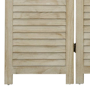 vidaXL 6-Panel Room Divider 210x165 cm Solid Paulownia Wood