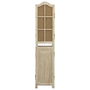 vidaXL 6-Panel Room Divider Brown 214x165 cm Fabric