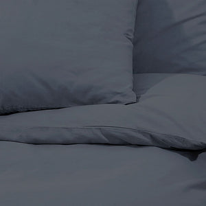 vidaXL Bedding Set Anthracite 240x220 cm Lightweight Microfiber