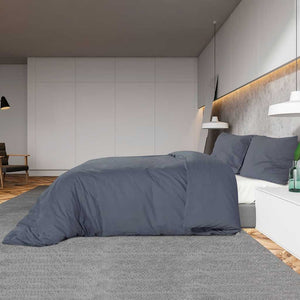 vidaXL Duvet Cover Set Anthracite 200x200 cm Lightweight Microfiber