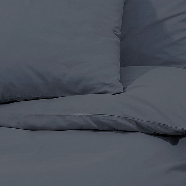 vidaXL Bedding Set Anthracite 200x220 cm Lightweight Microfiber