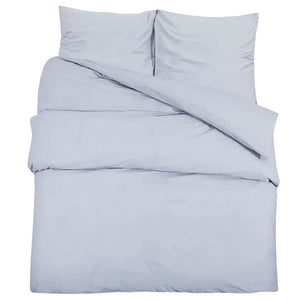 vidaXL Bedding Set Grey 140x200 cm Lightweight Microfiber