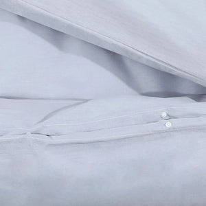 vidaXL Bedding Set Grey 140x200 cm Lightweight Microfiber