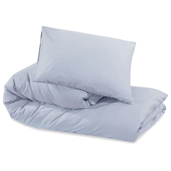 vidaXL Bedding Set Grey 240x220 cm Lightweight Microfiber