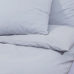 vidaXL Bedding Set Grey 240x220 cm Lightweight Microfiber