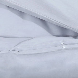 vidaXL Bedding Set Grey 140x200 cm Lightweight Microfiber