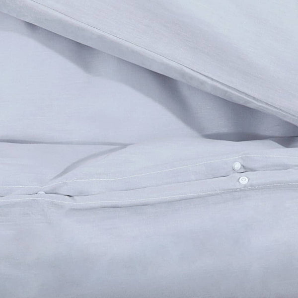 vidaXL Bedding Set Grey 155x220 cm Lightweight Microfiber