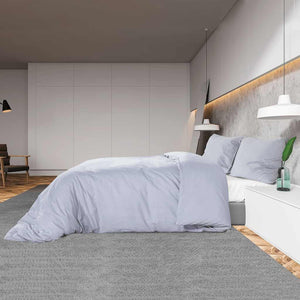 vidaXL Bed Linen Set Grey 200x220 cm Lightweight Microfiber
