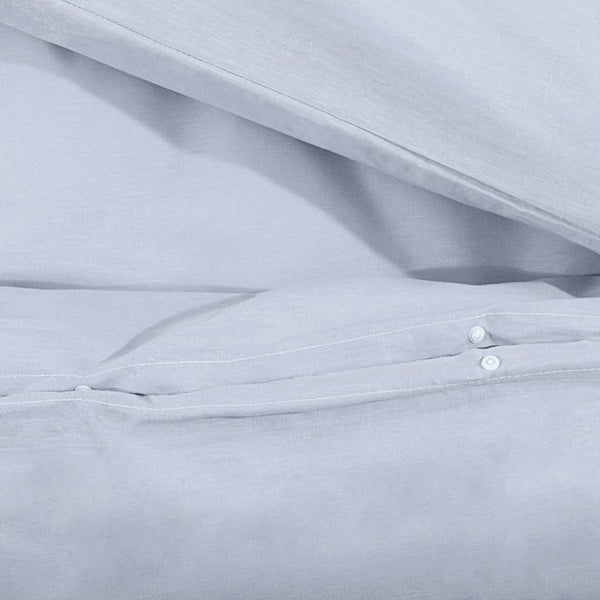 vidaXL Bed Linen Set Grey 200x220 cm Lightweight Microfiber