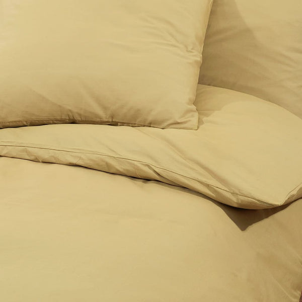 vidaXL Bedding Set Taupe 200x200 cm Lightweight Microfiber