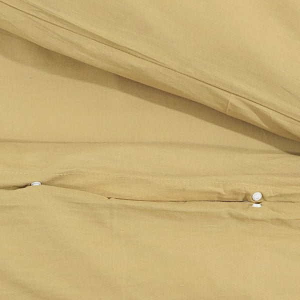 vidaXL Bedding Set Taupe 135x200 cm Lightweight Microfiber
