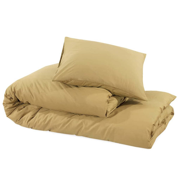 vidaXL Bed Linen Set Taupe 200x220 cm Lightweight Microfiber