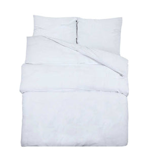 vidaXL Bed Linen Set White 200x200 cm Lightweight Microfiber