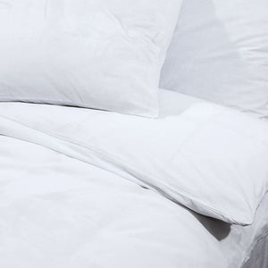 vidaXL Bedding Set White 200x220 cm Lightweight Microfiber
