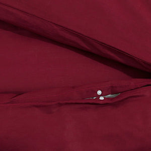 vidaXL Duvet Cover Set Burgundy 260x240 cm Lightweight Microfiber