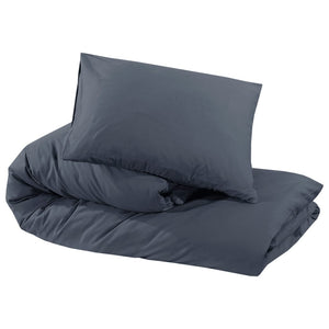 vidaXL Duvet Cover Set Anthracite 200x220 cm Cotton