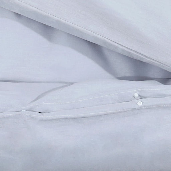 vidaXL Bedding Set Grey 200x220 cm Cotton