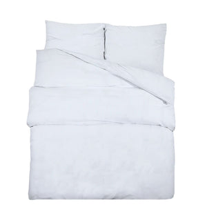 vidaXL Bedding Set White 240x220 cm Cotton