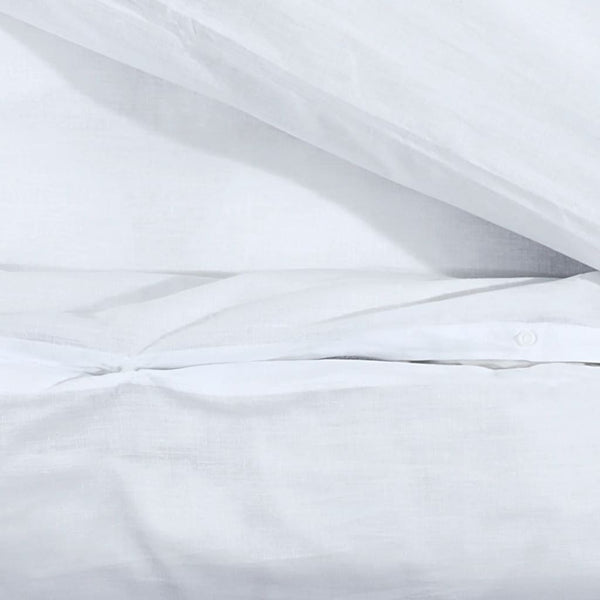 vidaXL Bedding Set White 240x220 cm Cotton