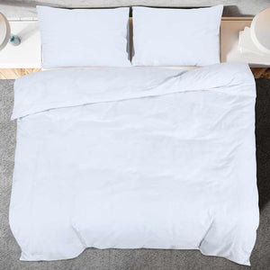 vidaXL Bedding Set White 260x240 cm Cotton