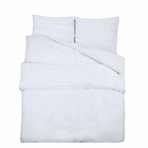 vidaXL Bed Linen Set White 155x220 cm Cotton