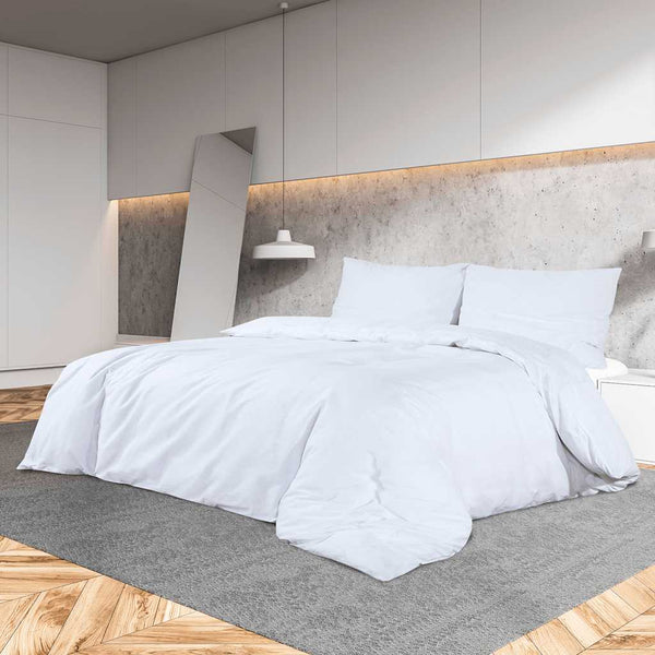 vidaXL Bed Linen Set White 155x220 cm Cotton