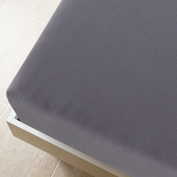 vidaXL Fitted Sheet Jersey Anthracite 160x200 cm Cotton