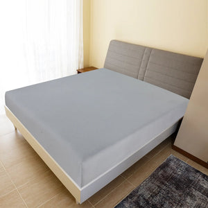 vidaXL Fitted Sheet 2 pcs. Jersey Grey 90x200 cm Cotton