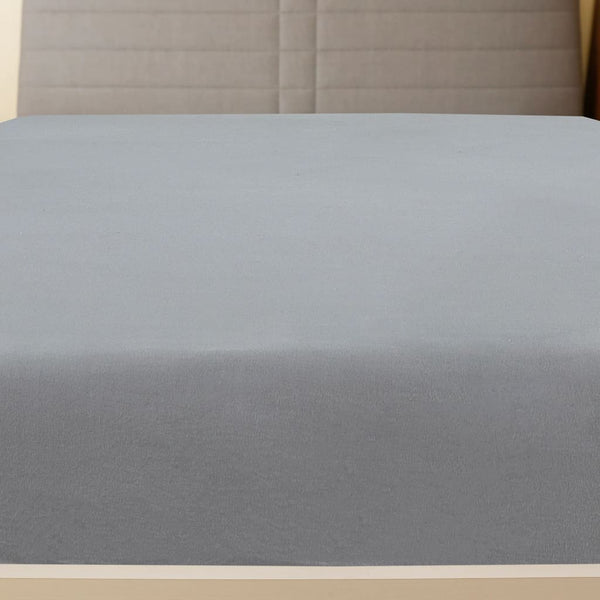 vidaXL Fitted Sheet 2 pcs. Jersey Grey 140x200 cm Cotton