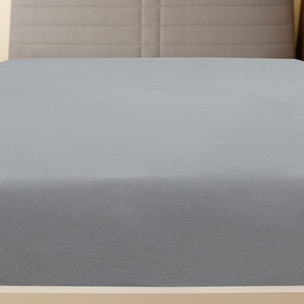 vidaXL Fitted Sheet 2 pcs. Jersey Grey 180x200 cm Cotton