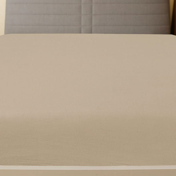 vidaXL Fitted Sheets 2 pcs. Jersey Taupe 100x200 cm Cotton