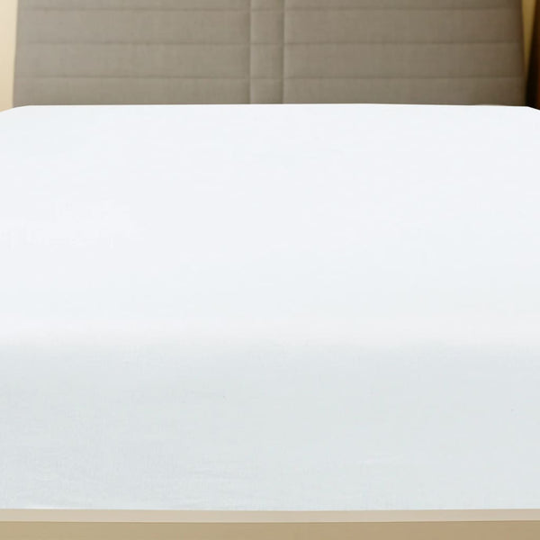 vidaXL Fitted Sheet 2 pcs. Jersey White 140x200 cm Cotton