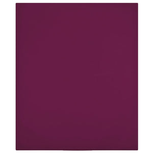 vidaXL Fitted Sheet 2 pcs. Jersey Burgundy 160x200 cm Cotton
