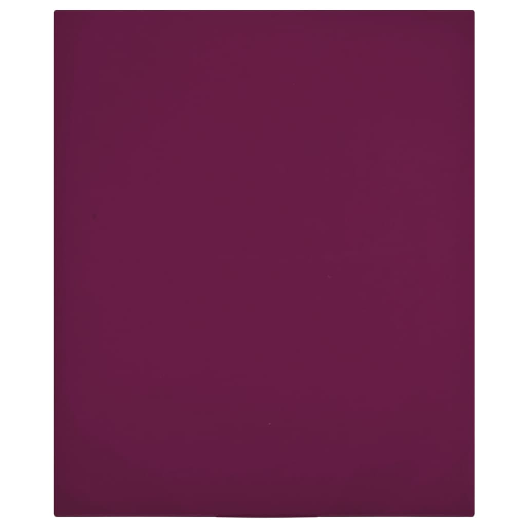 vidaXL Fitted Sheets 2 pcs. Jersey Burgundy 180x200 cm Cotton