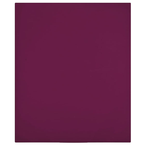vidaXL Fitted Sheets 2 pcs. Jersey Burgundy 180x200 cm Cotton