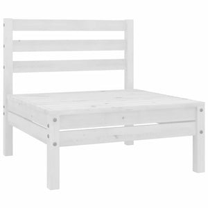 vidaXL Garden Center Sofas 4 pcs White Solid Pine Wood