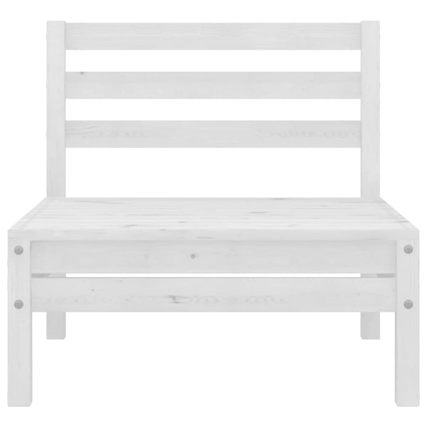 vidaXL Garden Center Sofas 4 pcs White Solid Pine Wood