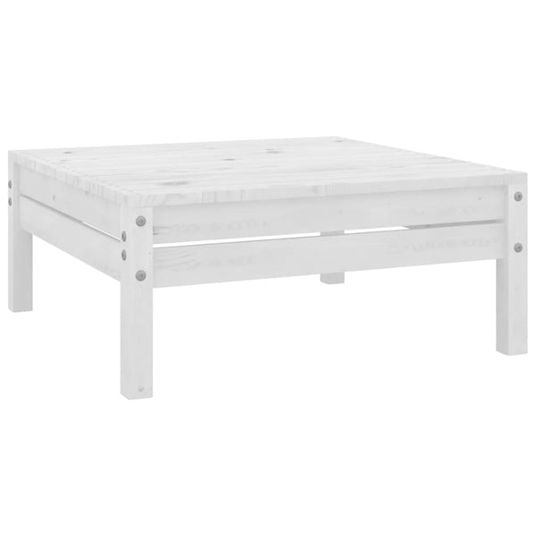 vidaXL 3-Piece Garden Lounge Set Solid Pine Wood White