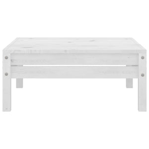 vidaXL 3-Piece Garden Lounge Set Solid Pine Wood White