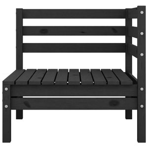 vidaXL 3-Piece Garden Lounge Set Solid Pine Wood Black
