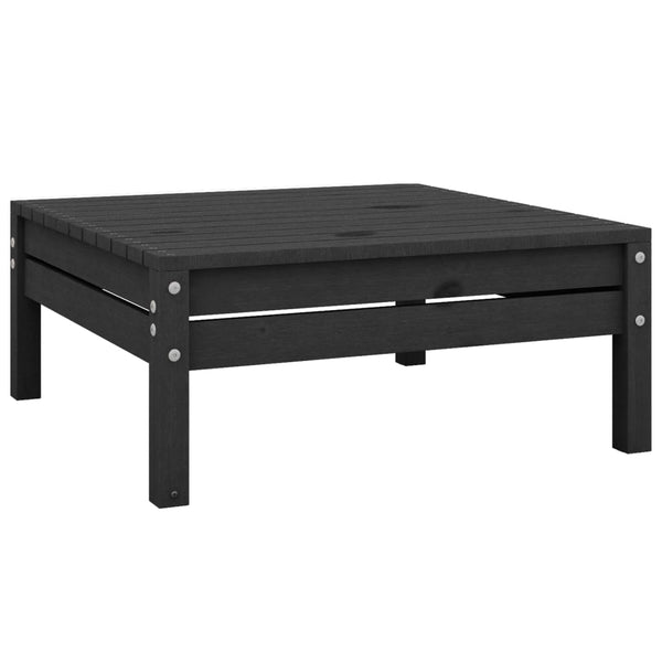 vidaXL 3-Piece Garden Lounge Set Solid Pine Wood Black