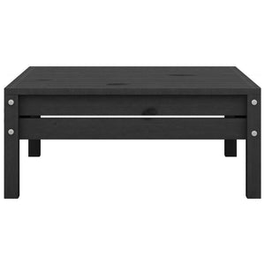 vidaXL 3-Piece Garden Lounge Set Solid Pine Wood Black